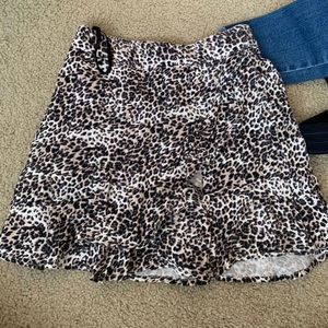 Cheetah print skirt